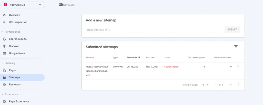 4 Day Work Week Search Console