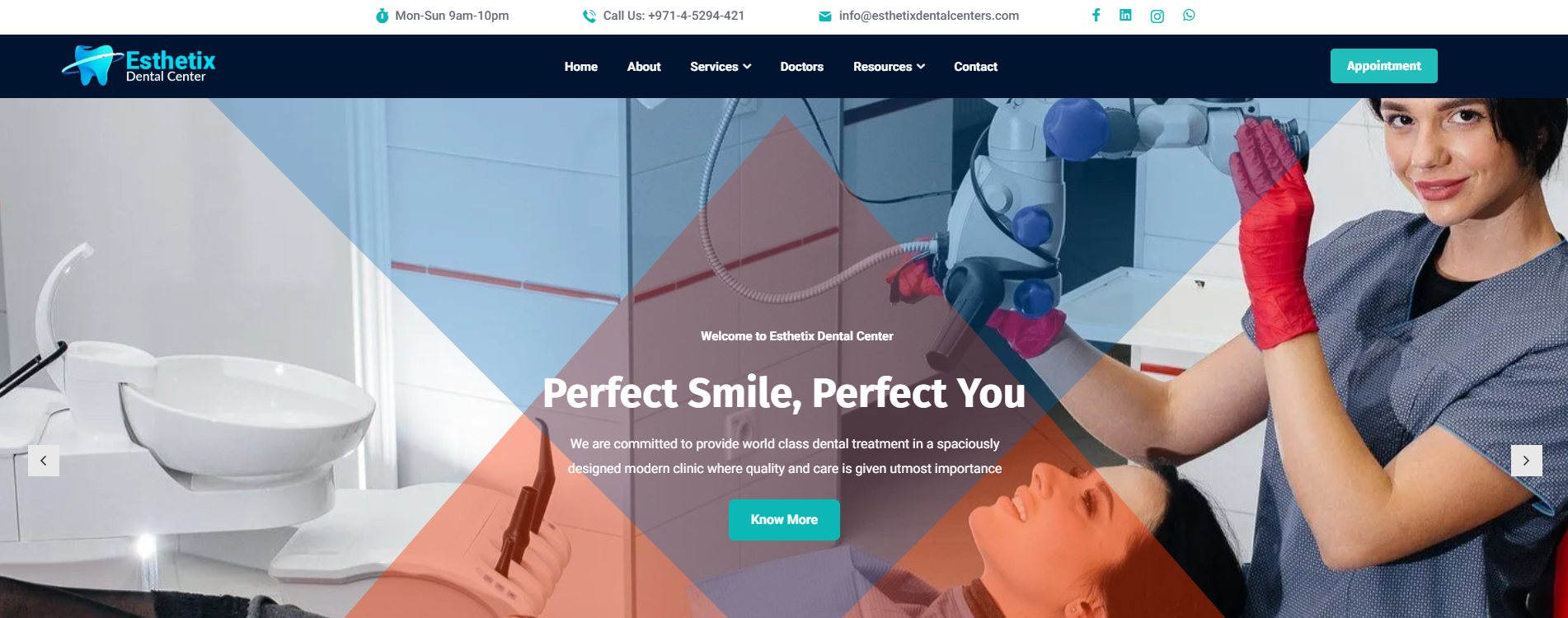 Esthetix Dental Center SEO digital campaigns