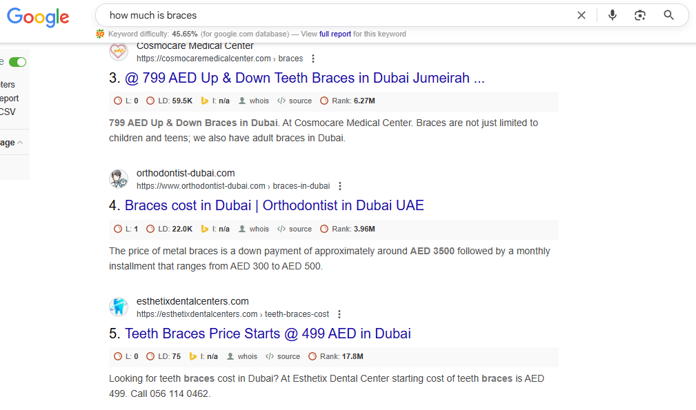 how-much-is-braces-keyword-ranking