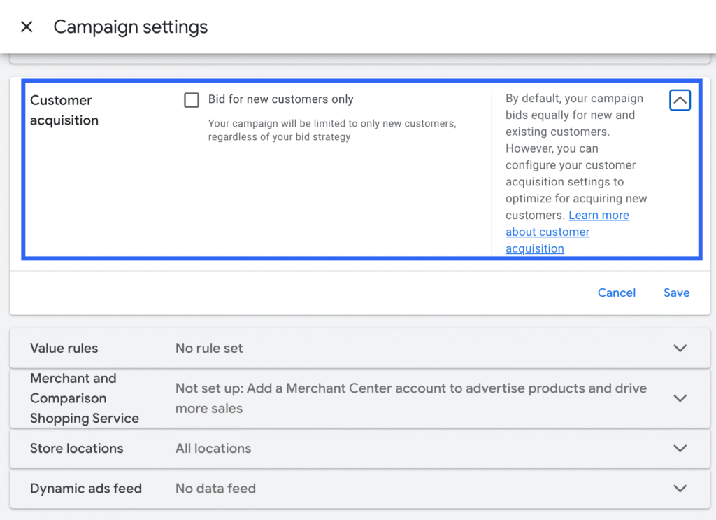 New Customer Acquisition Goal